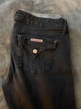 Hudson Jeans Men's Black Slim Back-Flap Pocket Jeans